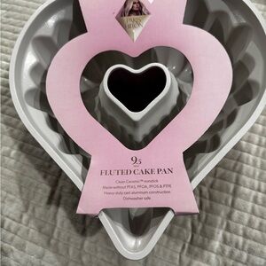Paris Hilton Pink and Silver Heart Cake Pan